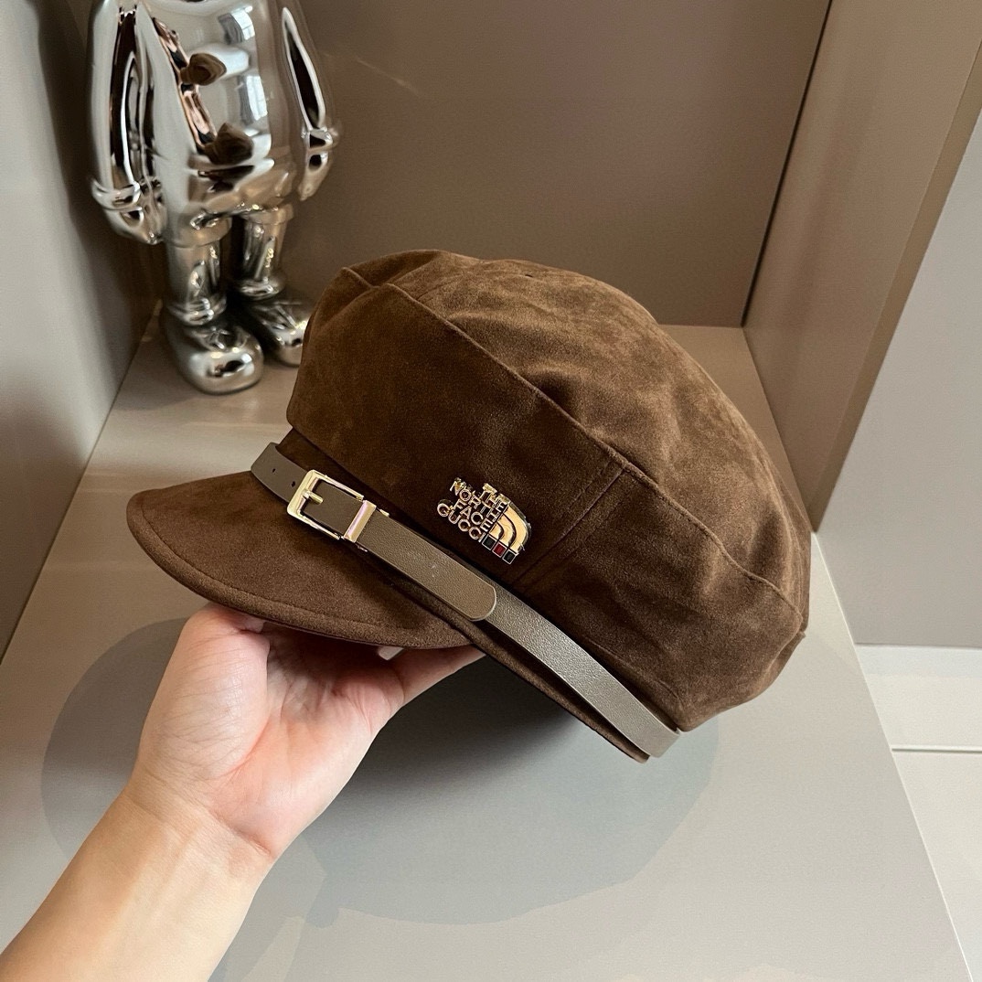 PGucci古奇新款鸭舌帽军帽头围57cm