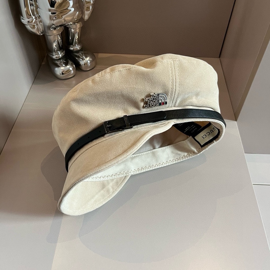 PGucci古奇新款鸭舌帽军帽头围57cm