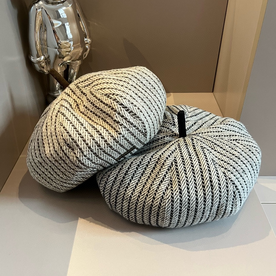 P巴宝莉Burberry复古风八角南瓜帽贝雷帽灯芯绒面料高级百搭头围57cm