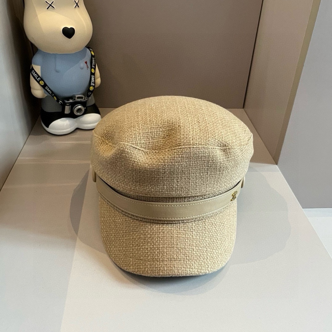 PCeline赛琳新款鸭舌军帽头围57cm