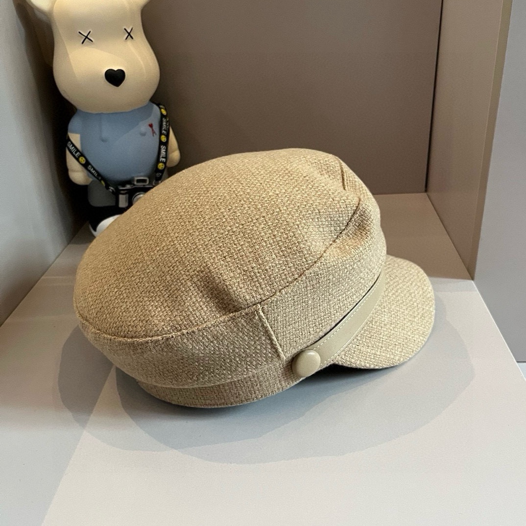 PCeline赛琳新款鸭舌军帽头围57cm