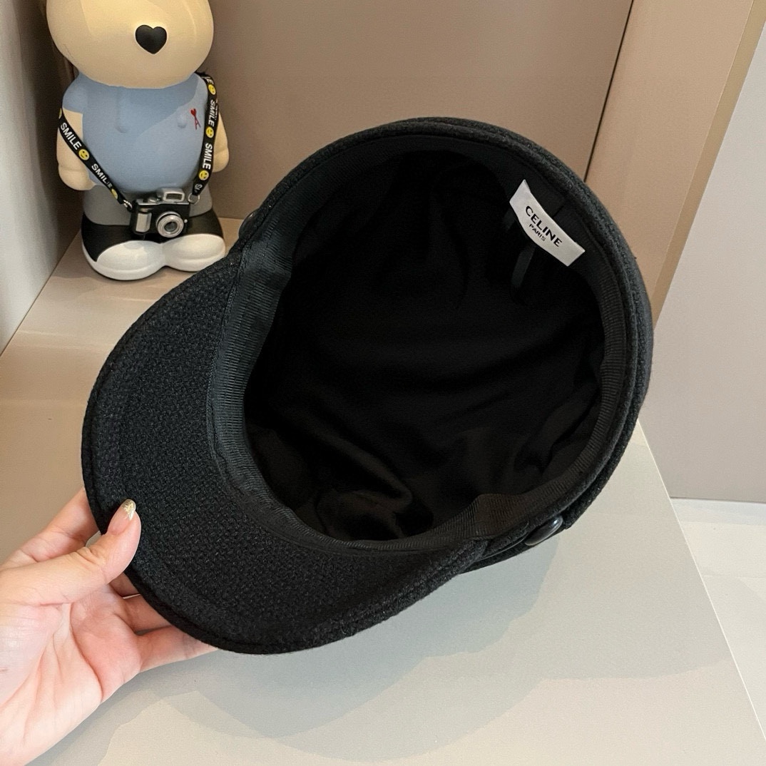 PCeline赛琳新款鸭舌军帽头围57cm