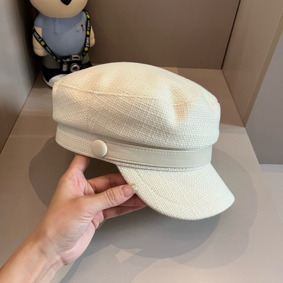 PCeline赛琳新款鸭舌军帽头围57cm