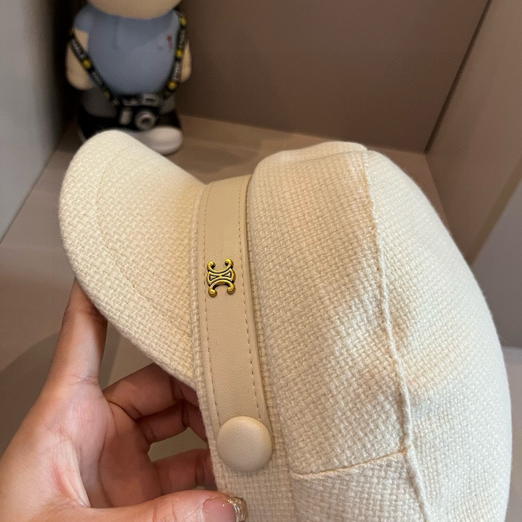 PCeline赛琳新款鸭舌军帽头围57cm