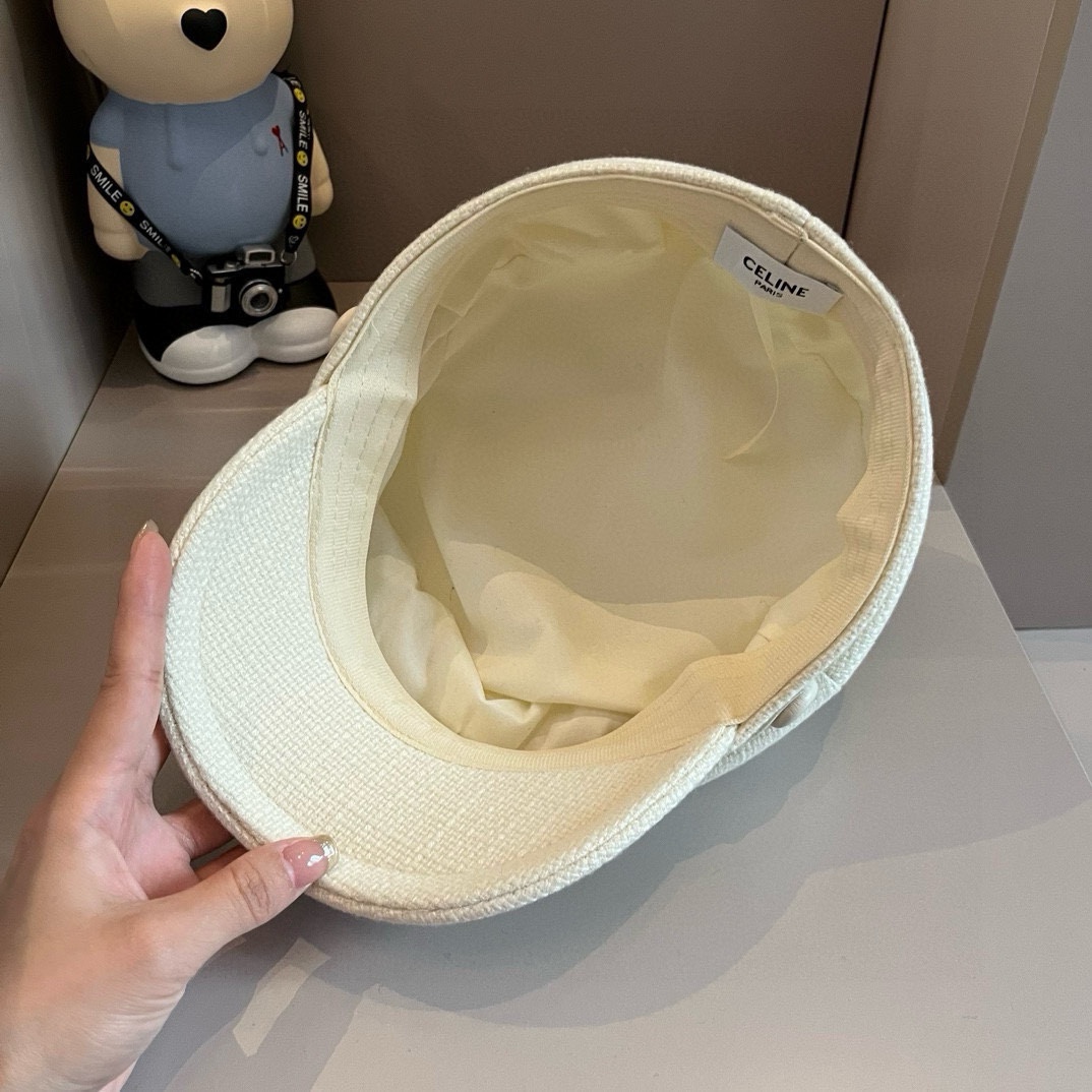 PCeline赛琳新款鸭舌军帽头围57cm