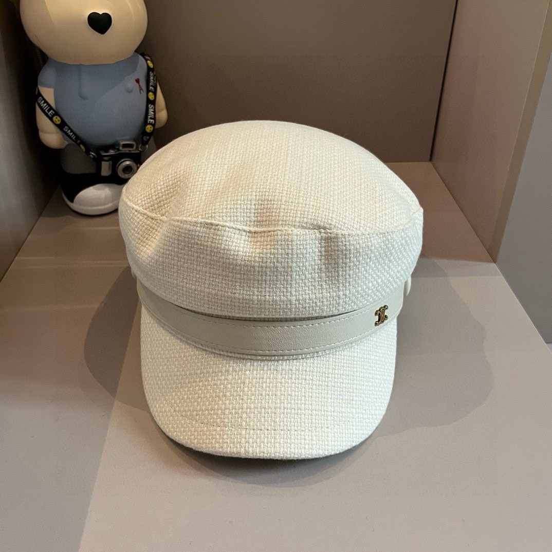 PCeline赛琳新款鸭舌军帽头围57cm