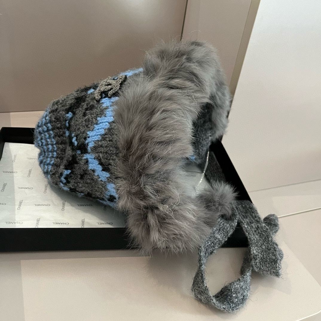 NO:215259,Chanel Chanel rabbit hair ear protection hat, autumn and winter cold hat hat fisherman hat baseball hat knit hat, hat, chanel, chanel, espadrilles, hats19860909Chanel香奈儿兔毛护耳帽,秋冬冷帽帽子渔夫帽棒球帽针织帽,帽子,chanel,chanel,espadrilles,hats,hat