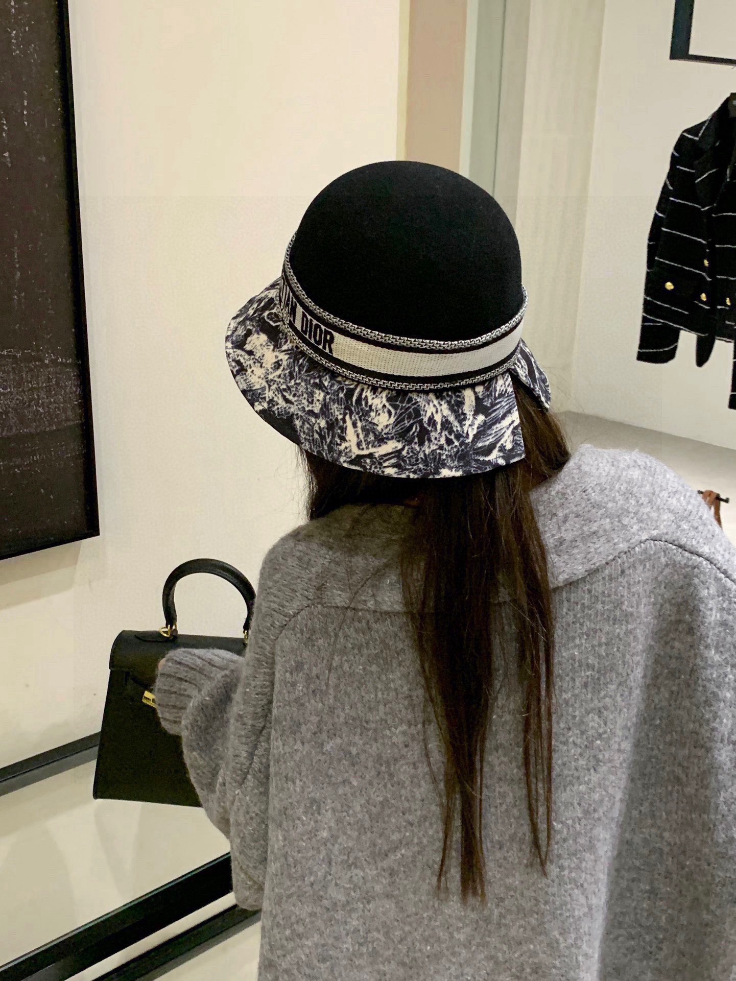 NO:215292,Dior new top hat, woolen hat, 100% wool head circumference 57cm hat, fisherman hat baseball hat knit hat, hat, dior, dior, espadrilles, hats19860909Dior迪奥秋冬新款礼帽,毛呢帽,百分百羊毛头围57cm帽子渔夫帽棒球帽针织帽,帽子,dior,dior,espadrilles,hats,hat