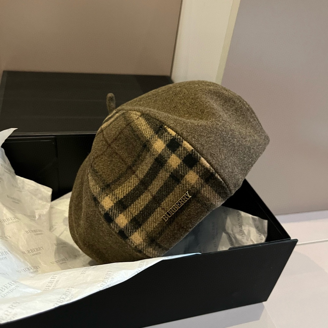 NO:215299,Burberry Burberry Burberry Wool Beret, Classic Plaid Beret, Head Circle 57cm Hat Fisherman Hat Baseball Hat Knitted Hat, Hats, Burberry, Burberry, espadrilles, Hats19860909巴宝莉Burberry巴宝莉羊毛贝雷帽,经典格子贝雷帽,头围57cm帽子渔夫帽棒球帽针织帽,帽子,burberry,burberry,espadrilles,hats,hat