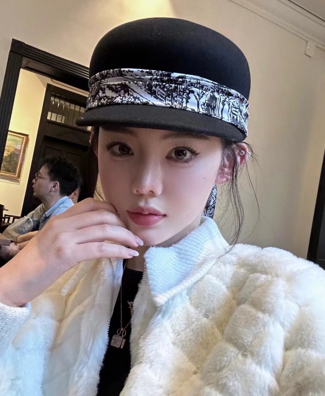 NO:216129,Chanel Chanel wool duck tongue military cap, socialite style, 100% head circumference 57cm hat Fisherman hat Baseball hat Knitted hat, hat, chanel, chanel, espadrilles, hats19860909Chanel香奈儿羊毛鸭舌军帽,名媛风,百分百头围57cm帽子渔夫帽棒球帽针织帽,帽子,chanel,chanel,espadrilles,hats,hat