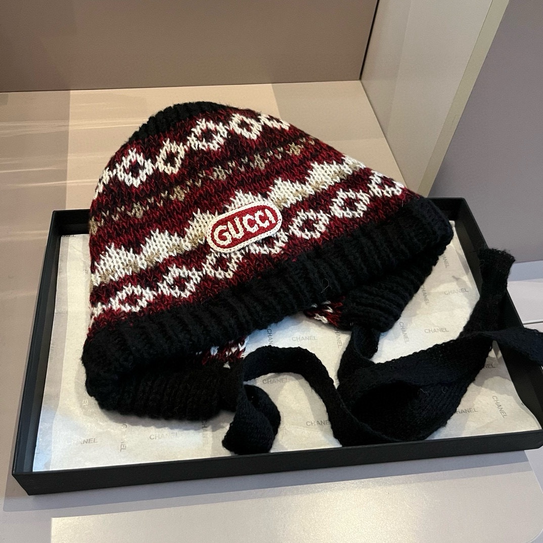 NO:216069,Gucci new style knitted ear protection hat fisherman hat baseball hat knit hat, hat, gucci, espadrilles, hats19860909Gucci古奇新款针织护耳帽帽子渔夫帽棒球帽针织帽,帽子,gucci,espadrilles,hats,hat