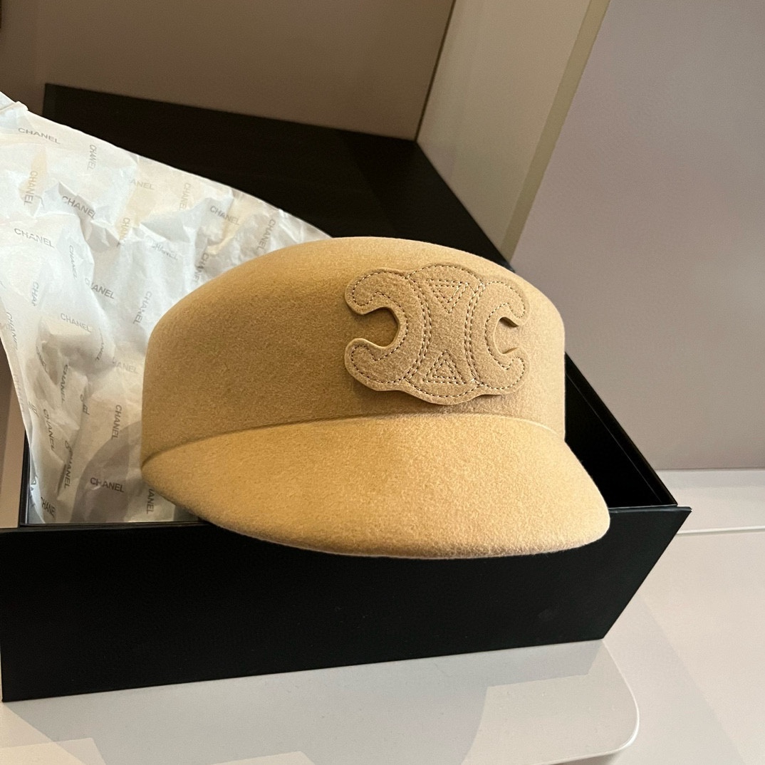 NO:216542,Celine Celine's new wool duck tongue military cap, counter new style, catwalk woolen hat, head circumference 57cm hat, fisherman hat baseball hat knit hat, hat, celine, celine, espadrilles, hats19860909Celine赛琳新款羊毛鸭舌军帽,专柜新款,走秀款毛呢帽,头围57cm帽子渔夫帽棒球帽针织帽,帽子,celine,celine,espadrilles,hats,hat