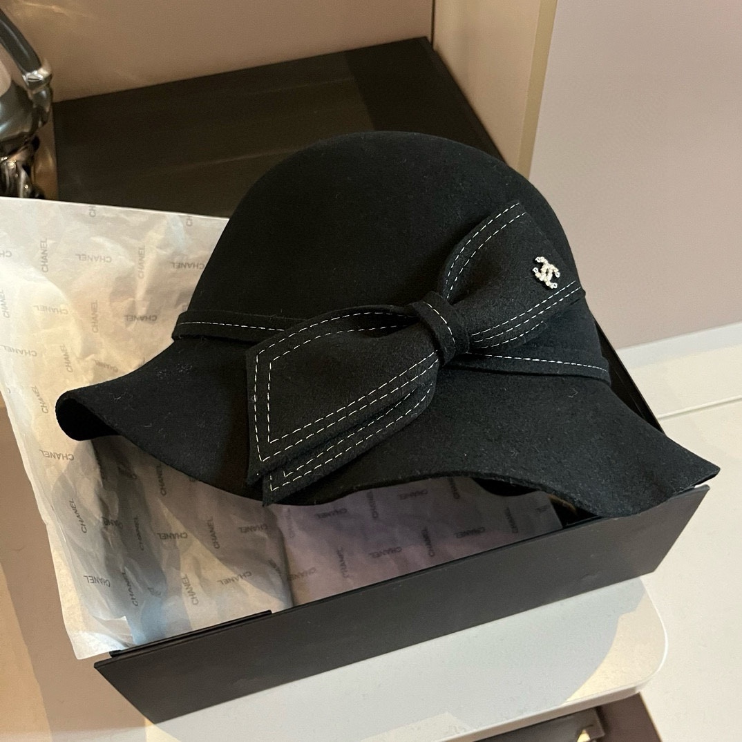 NO:216647,Chanel Chanel wool basin hat, bow hat, 100% wool fabric head circumference 57cm hat fisherman hat baseball hat knit hat, hat, chanel, chanel, espadrilles, hats19860909Chanel香奈儿羊毛盆帽,蝴蝶结礼帽,百分百羊毛面料 头围57cm帽子渔夫帽棒球帽针织帽,帽子,chanel,chanel,espadrilles,hats,hat