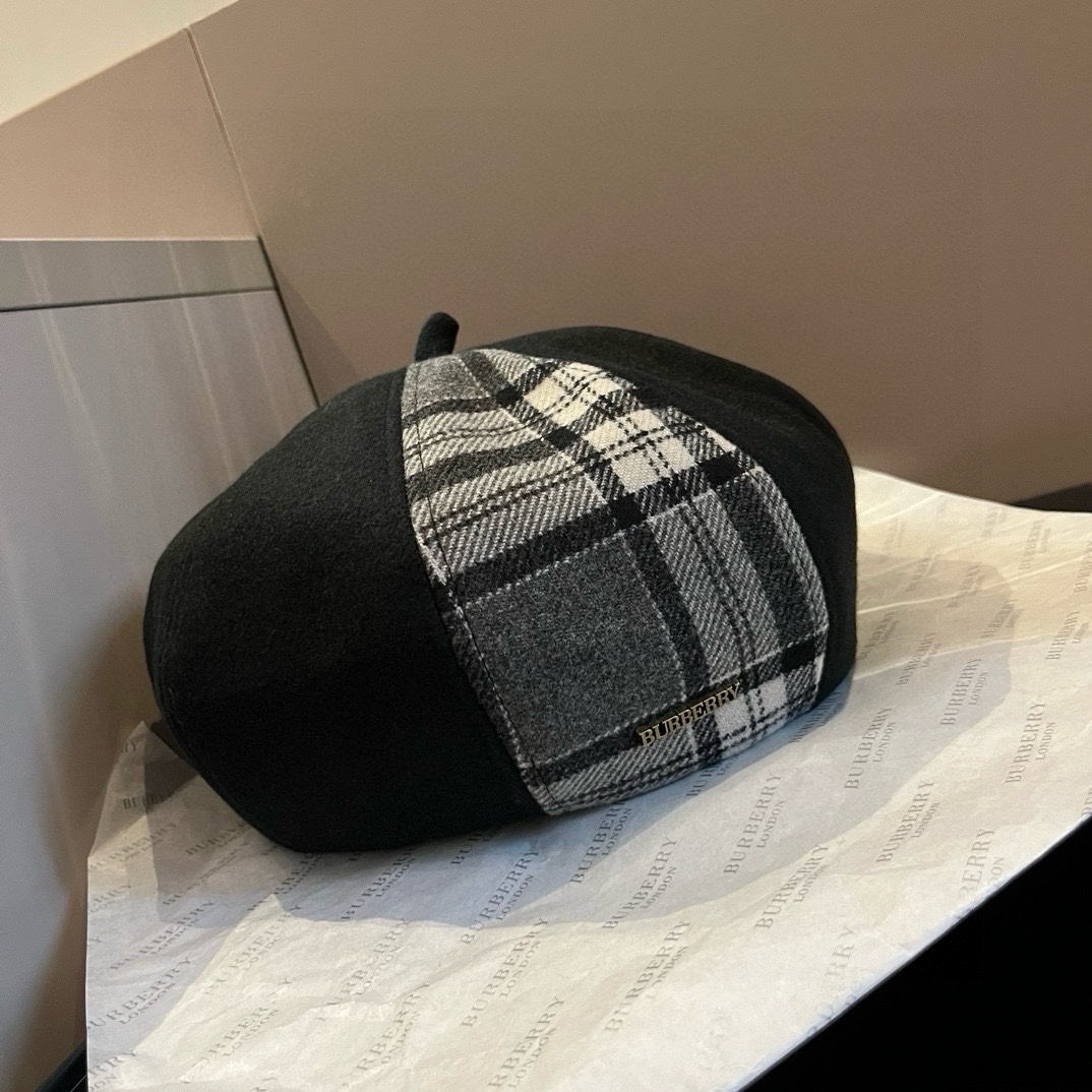 NO:217696,Burberry Burberry Burberry Wool Beret, Classic Plaid Beret, Head Circle 57cm Hat Fisherman Hat Baseball Hat Knitted Hat, Hats, Burberry, Burberry, espadrilles, Hats19860909巴宝莉Burberry巴宝莉羊毛贝雷帽,经典格子贝雷帽,头围57cm帽子渔夫帽棒球帽针织帽,帽子,burberry,burberry,espadrilles,hats,hat