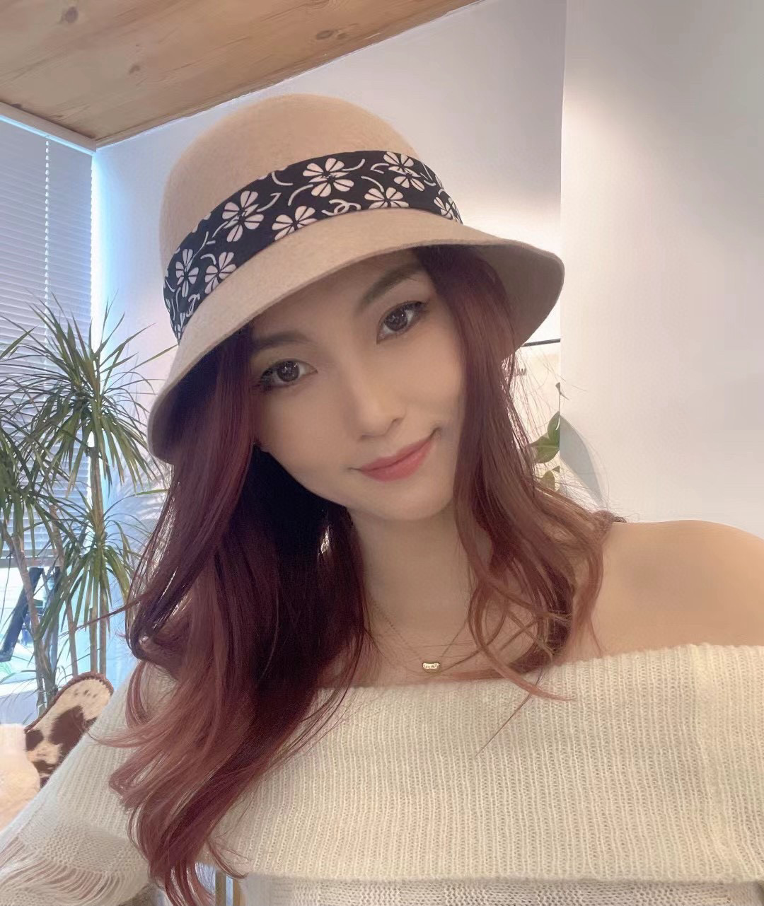 Chanel Wool Bucket Hat - Side View for Style Chanel wool bucket hat, side view