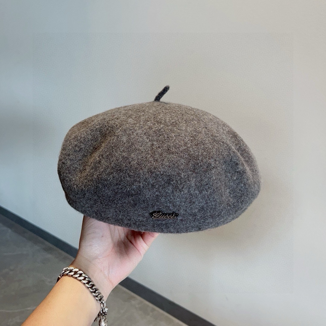 NO:220444,Gucci wool beret, pumpkin hat, hat shape is super positive 100% wool fabric, head circumference 57cm hat, fisherman hat baseball hat knit hat, hat, gucci, espadrilles, hats19860909Gucci古奇羊毛贝雷帽,南瓜帽,帽型超正百分百羊毛面料,头围57cm帽子渔夫帽棒球帽针织帽,帽子,gucci,espadrilles,hats,hat