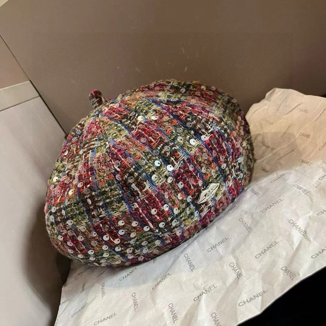 NO:220482,Chanel wool beret, small fragrant style high-end fabric customization, head circumference 57cm hat, fisherman hat baseball hat knit hat, hat, chanel, chanel, espadrilles, hats19860909Chanel香奈儿毛呢贝雷帽,小香风高级面料定制,头围57cm帽子渔夫帽棒球帽针织帽,帽子,chanel,chanel,espadrilles,hats,hat