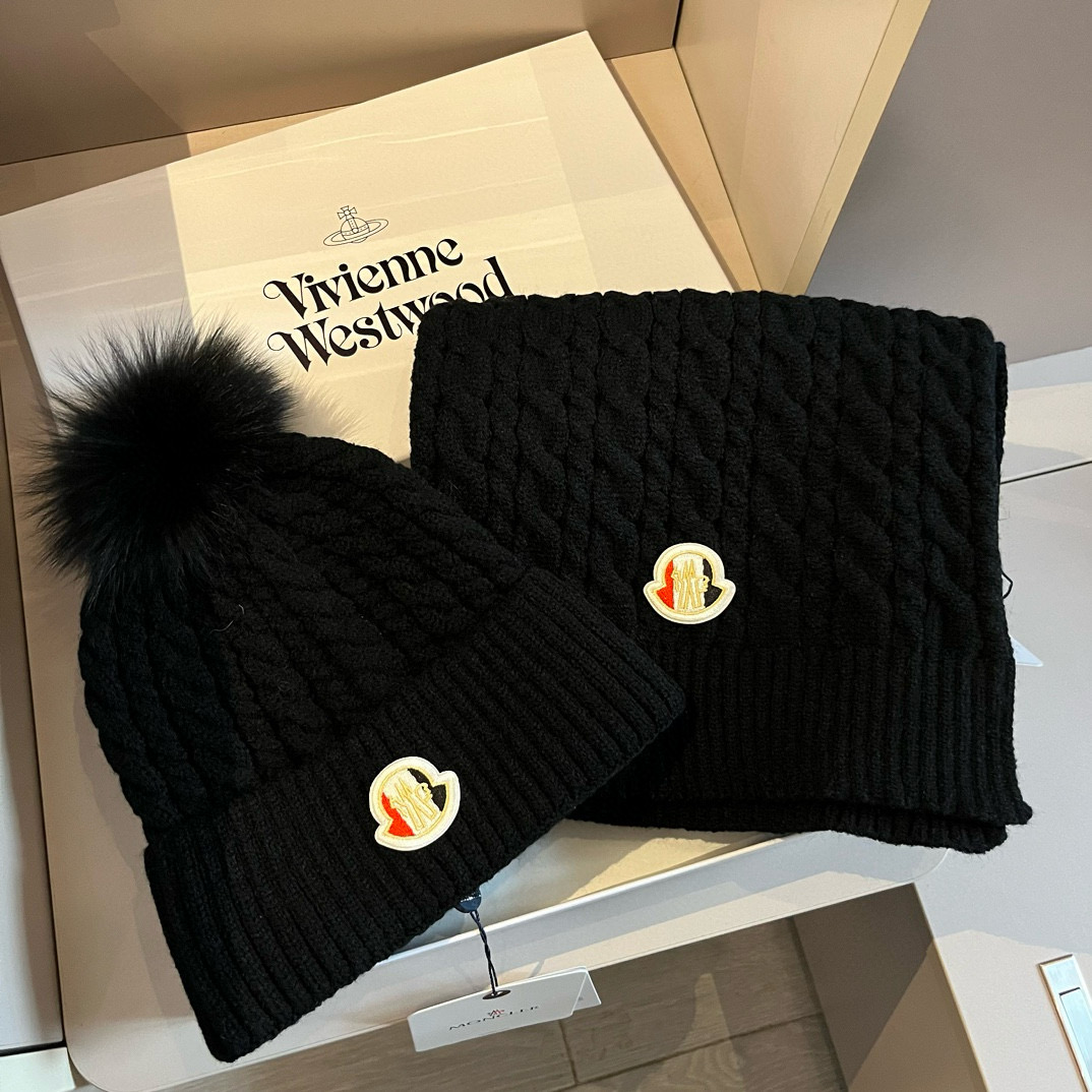 NO:220656,Banded knitted scarf hat set official hat fisherman hat baseball hat knit hat, hat, Moncler, espadrilles, hats19860909蒙口针织围巾帽子套装官方款帽子渔夫帽棒球帽针织帽,帽子,Moncler,espadrilles,hats,hat