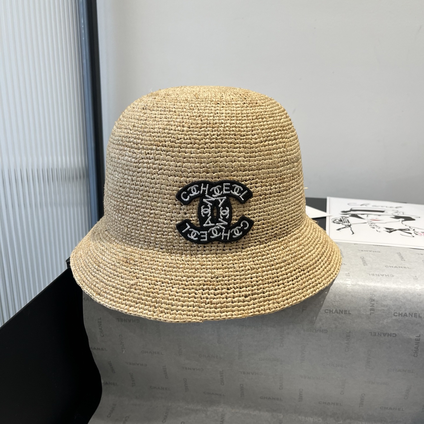 NO:222405,Chanel Chanel new Rafi straw hat, pure hand hook straw hat, foldable, essential items for travel, head circumference 57cm hat, fisherman hat, baseball hat, knit hat, hat, chanel, chanel, espadrilles, hats19860909Chanel香奈儿新款拉菲草帽,纯手钩草帽,可折叠,出游必备单品,头围57cm帽子渔夫帽棒球帽针织帽,帽子,chanel,chanel,espadrilles,hats,hat
