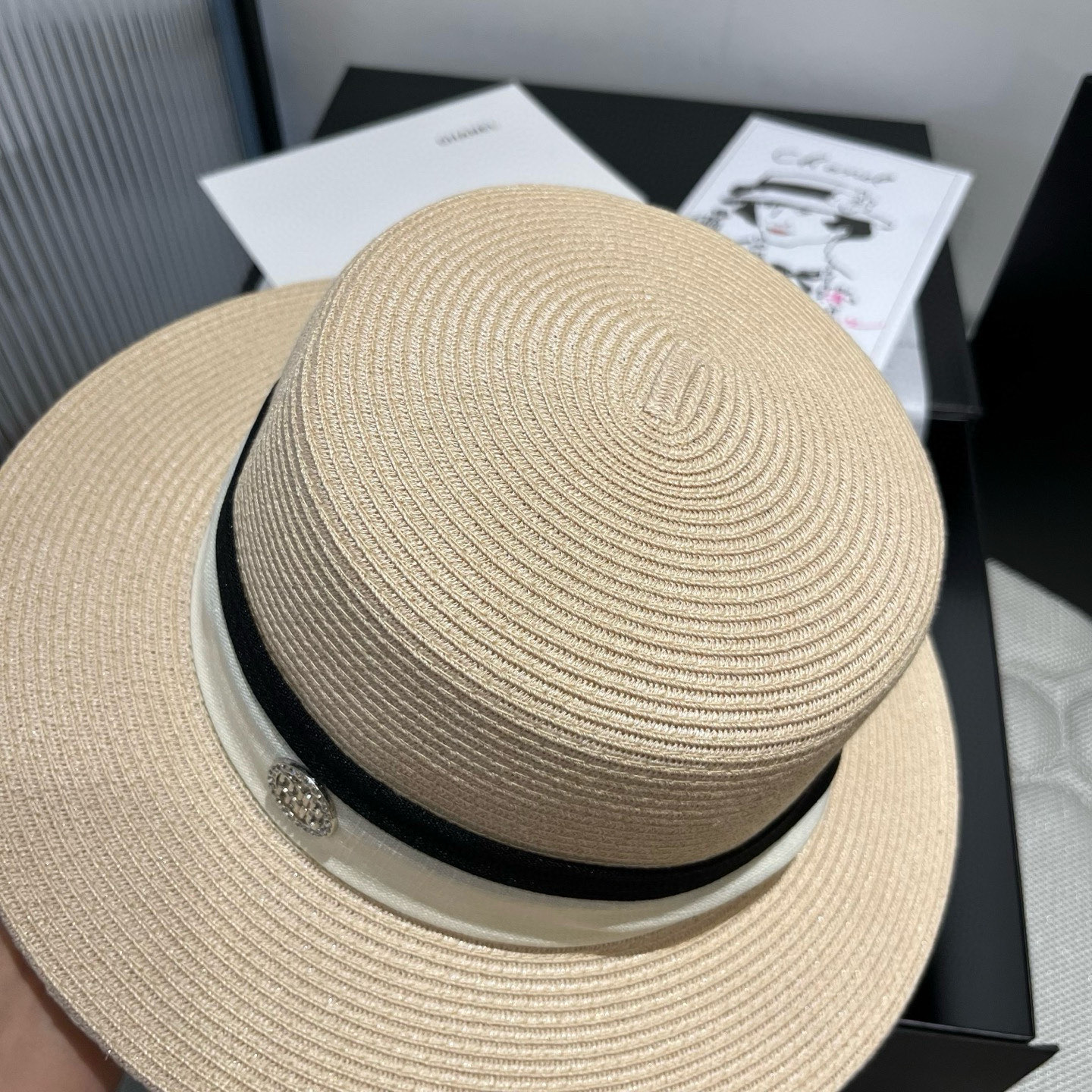 One hundred and seventy-nine. Miumiu’s new cap, PP grass, 57 cm head. - 图片 4