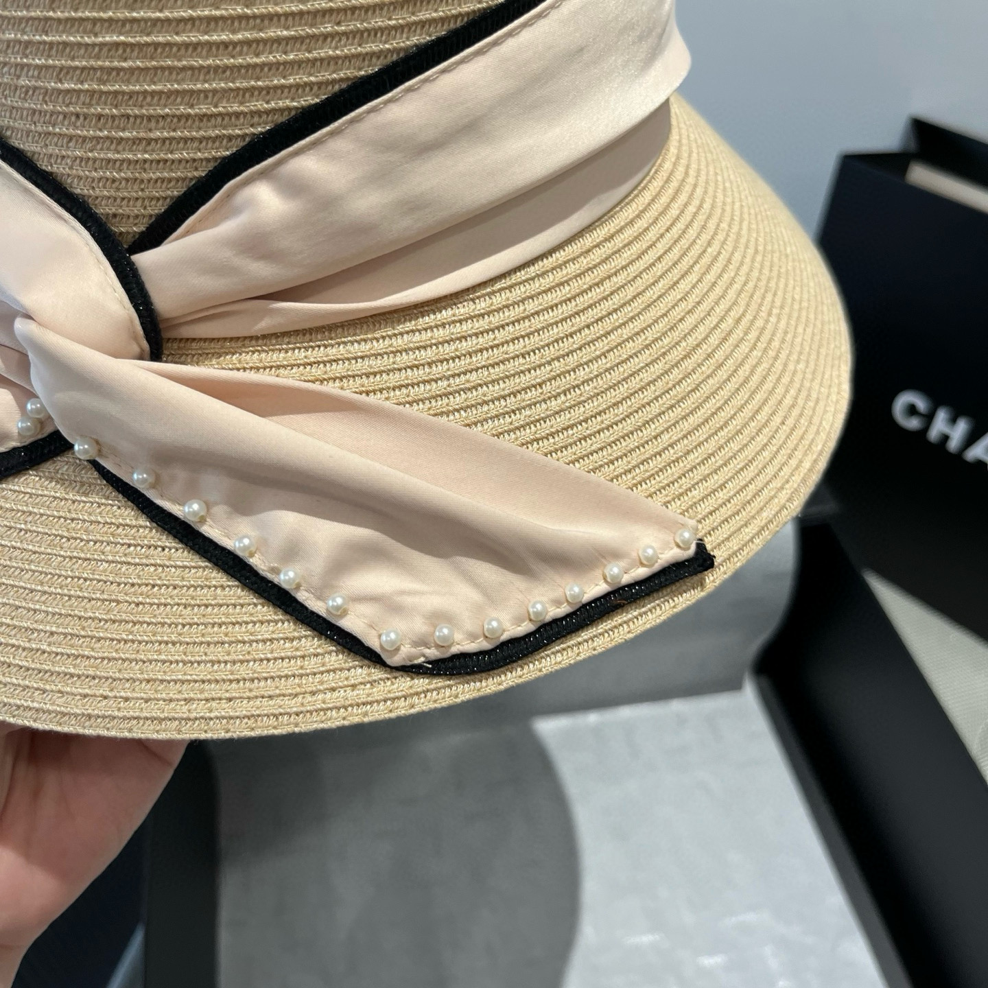 two hundred and ten. ysl st. roland’s new straw hat, pearl’s bonnet, 57 cm - 图片 5