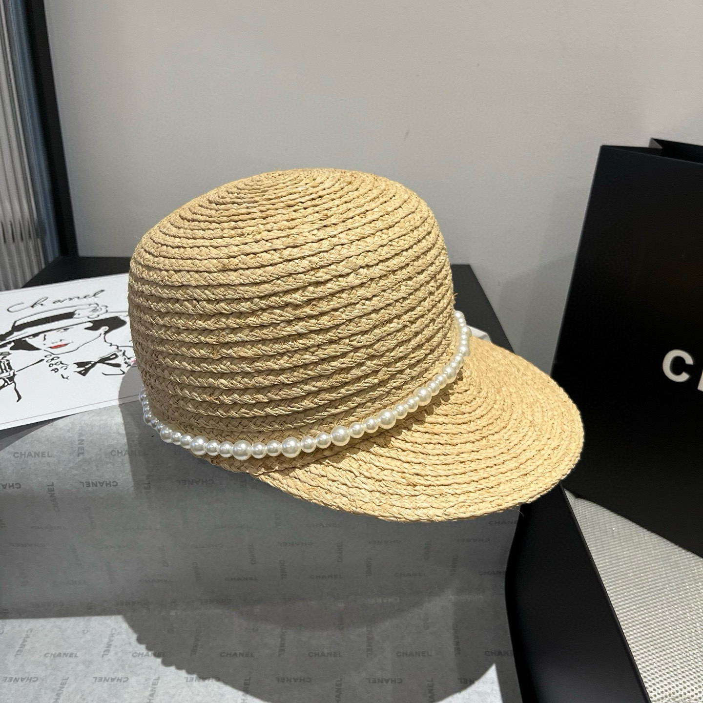 NO:223517,Chanel Chanel Rafi Trendy Knight Hat, Baseball Hat, Head Circle 57cm Hat Straw Hat Fisherman Hat Baseball Hat Knitted Hat, Hats, Chanel, Chanel, espadrilles, Hats19860909Chanel香奈儿拉菲潮骑士帽,鸭舌草帽,头围57cm帽子草帽渔夫帽棒球帽针织帽,帽子,chanel,chanel,espadrilles,hats,hat