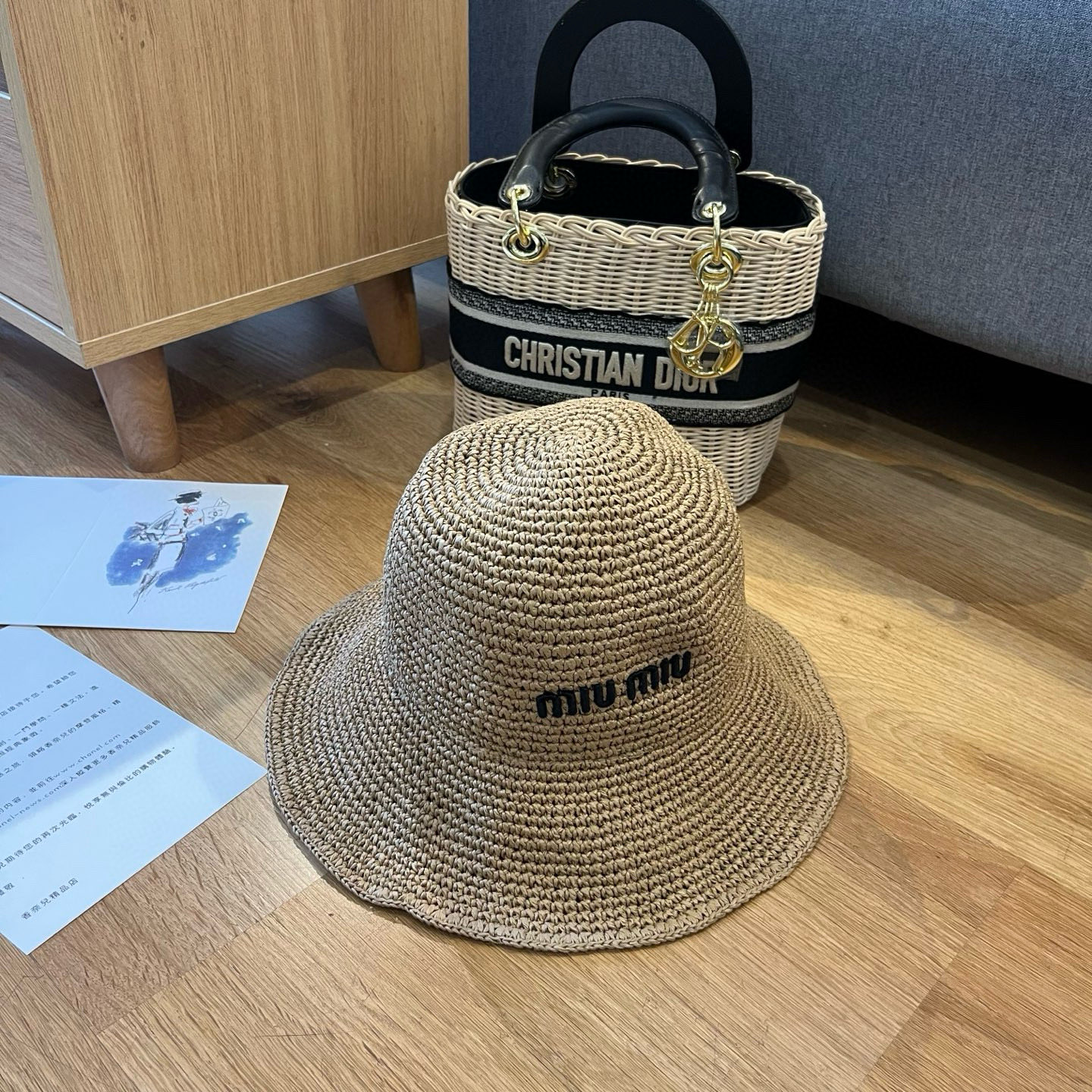 NO:224640,Miumiu 2025 summer folding straw hat, pure finish crochet, head circumference 57cm, foldable hat, straw hat, fisherman hat, baseball hat, knit hat, hat, miumiu, espadrilles, hats19860909miumiu缪缪2025夏款折叠草帽,纯收工钩织,头围57cm,可折叠帽子草帽渔夫帽棒球帽针织帽,帽子,miumiu,espadrilles,hats,hat