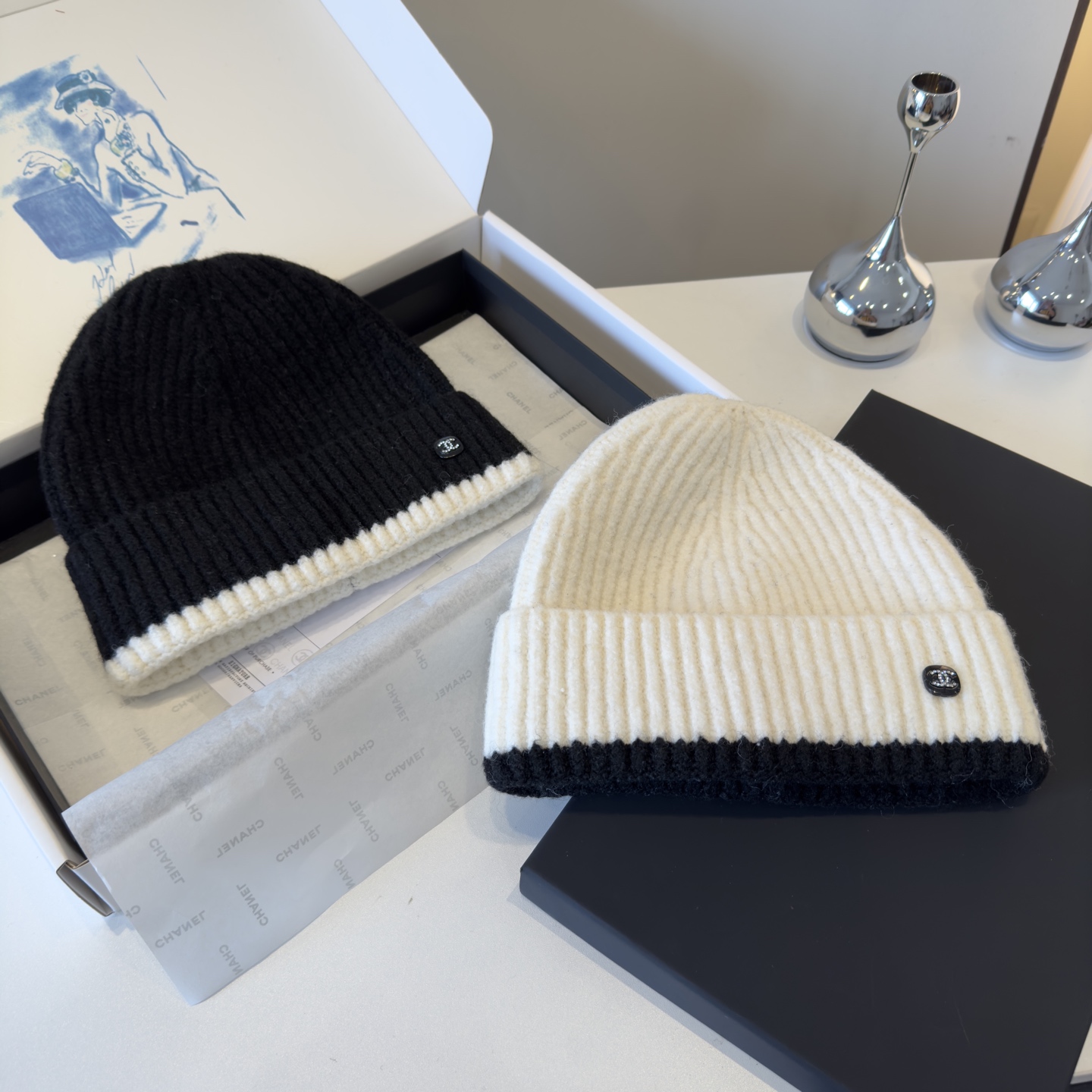 🌾Chanel香奈儿针织毛线帽