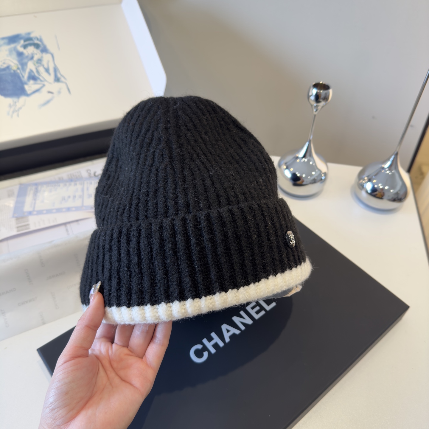 🌾Chanel香奈儿针织毛线帽