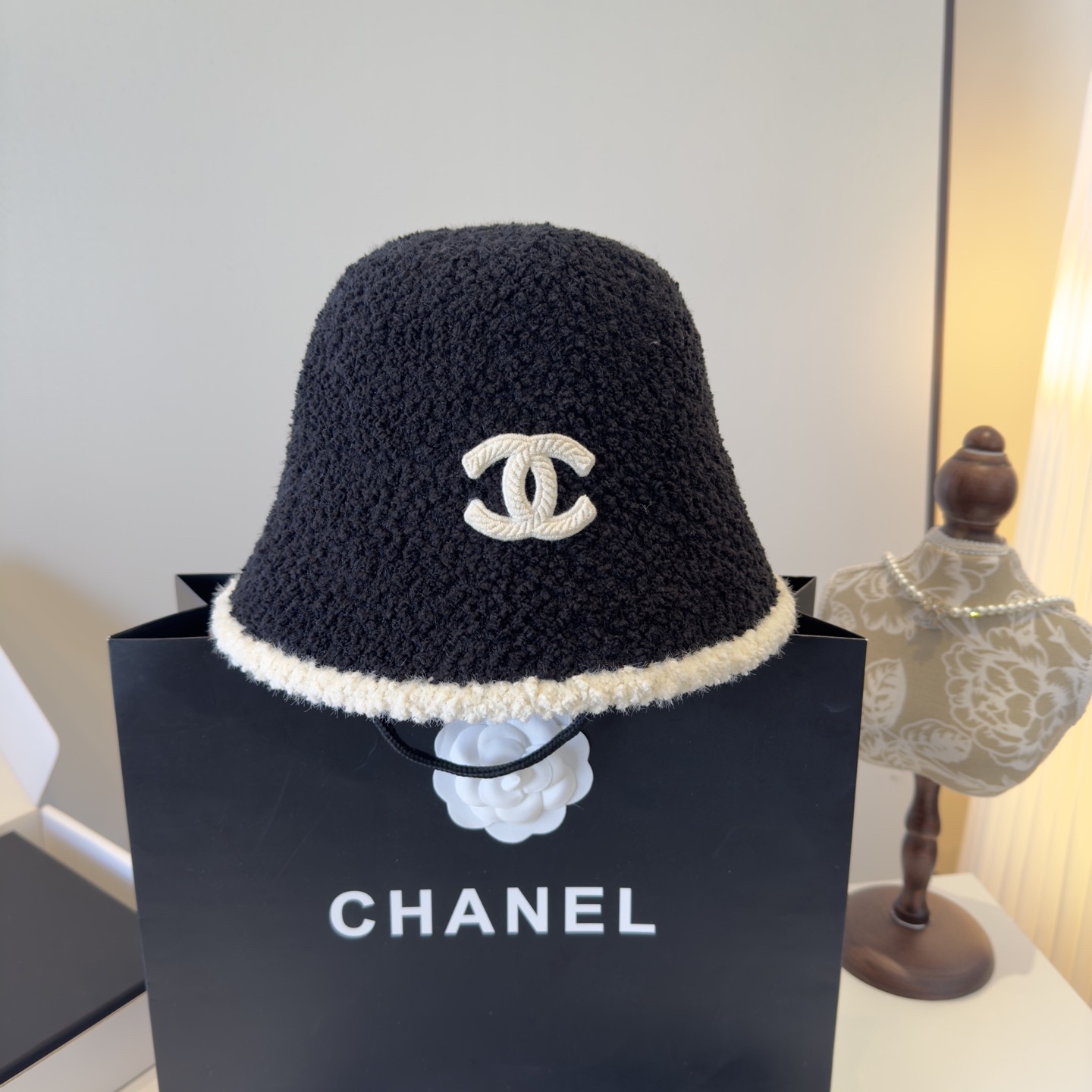 🌾Chanel香奈儿新款羊毛渔夫帽 ,可折叠