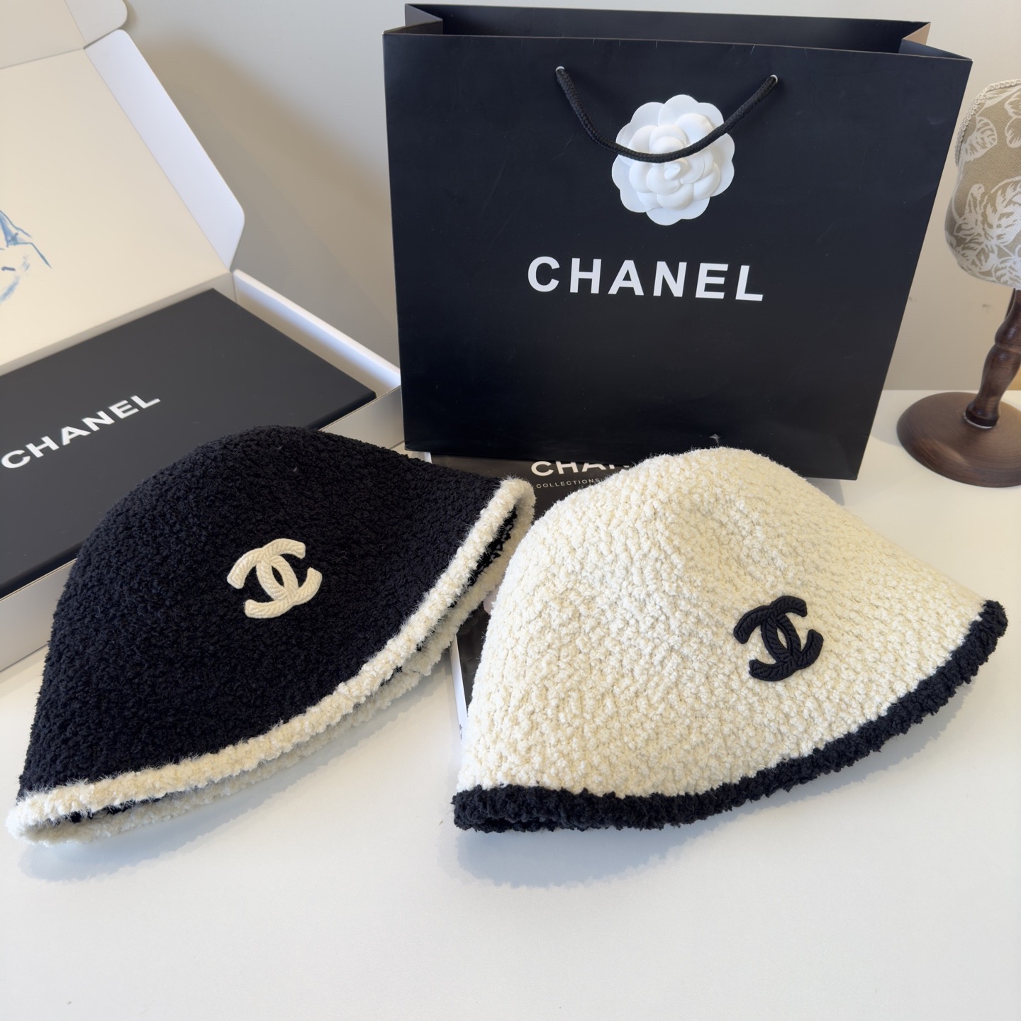 🌾Chanel香奈儿新款羊毛渔夫帽 ,可折叠