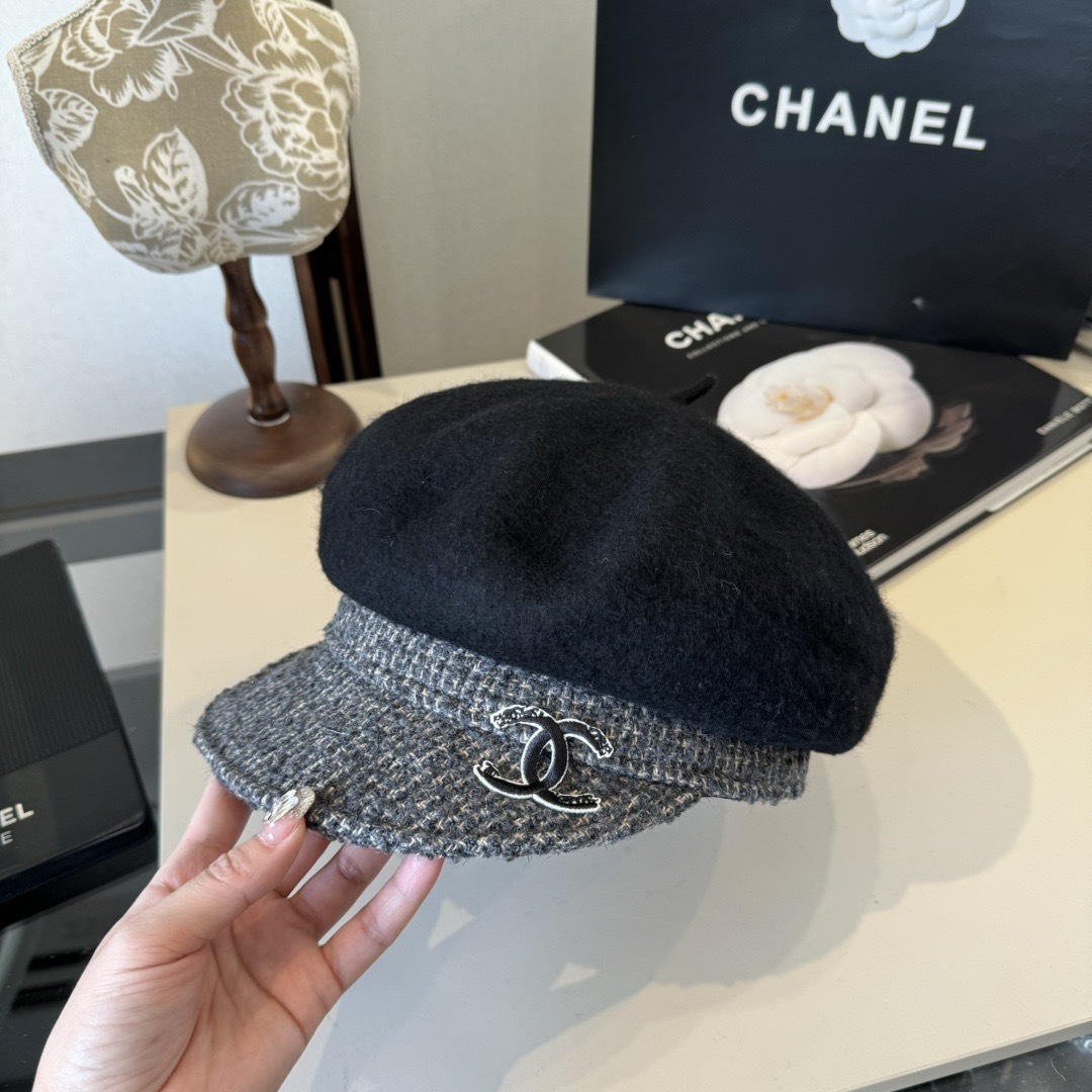 NO:579873,Chanel Chanel's new duck-bill military hat, advanced customization, head circumference 57cm hat fisherman hat baseball cap knitted hat, hat, chanel, chanel, espadrilles, hats19860909Chanel香奈儿新款鸭舌军帽,高级定制,头围57cm帽子渔夫帽棒球帽针织帽,帽子,chanel,chanel,espadrilles,hats,hat