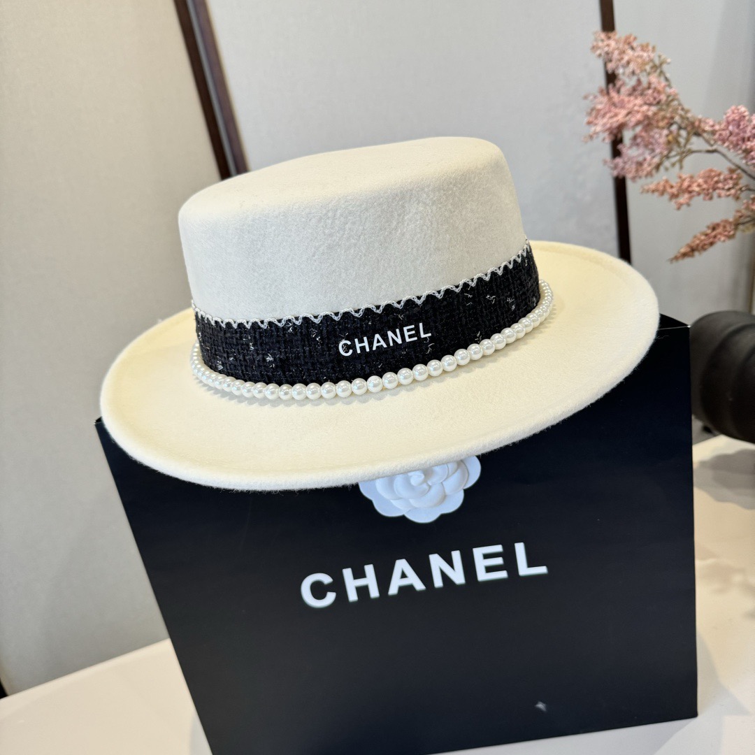 NO:580168,White Chanel Chanel new wool top hat, flat top hat, 100% wool fabric, head circumference 57cm hat bucket hat baseball cap knitted hat, hat, chanel, chanel, espadrilles, hats19860909白色 Chanel香奈儿新款羊毛礼帽,平顶礼帽,百分百羊毛面料,头围57cm帽子渔夫帽棒球帽针织帽,帽子,chanel,chanel,espadrilles,hats,hat
