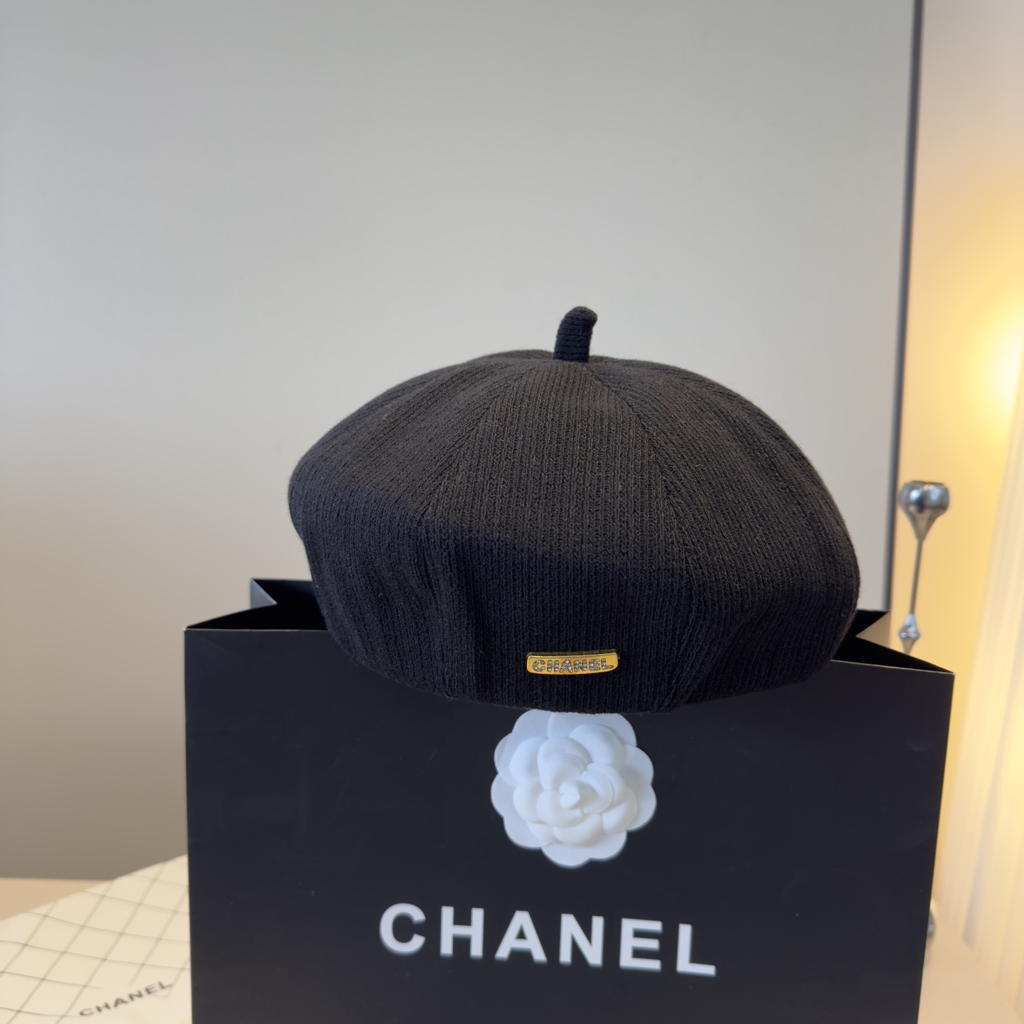 NO:580076,Chanel Chanel new beret head circumference 57cm hat fisherman hat baseball cap knitted hat, hat, chanel, chanel, espadrilles, hats19860909Chanel香奈儿新款贝雷帽 头围57cm帽子渔夫帽棒球帽针织帽,帽子,chanel,chanel,espadrilles,hats,hat