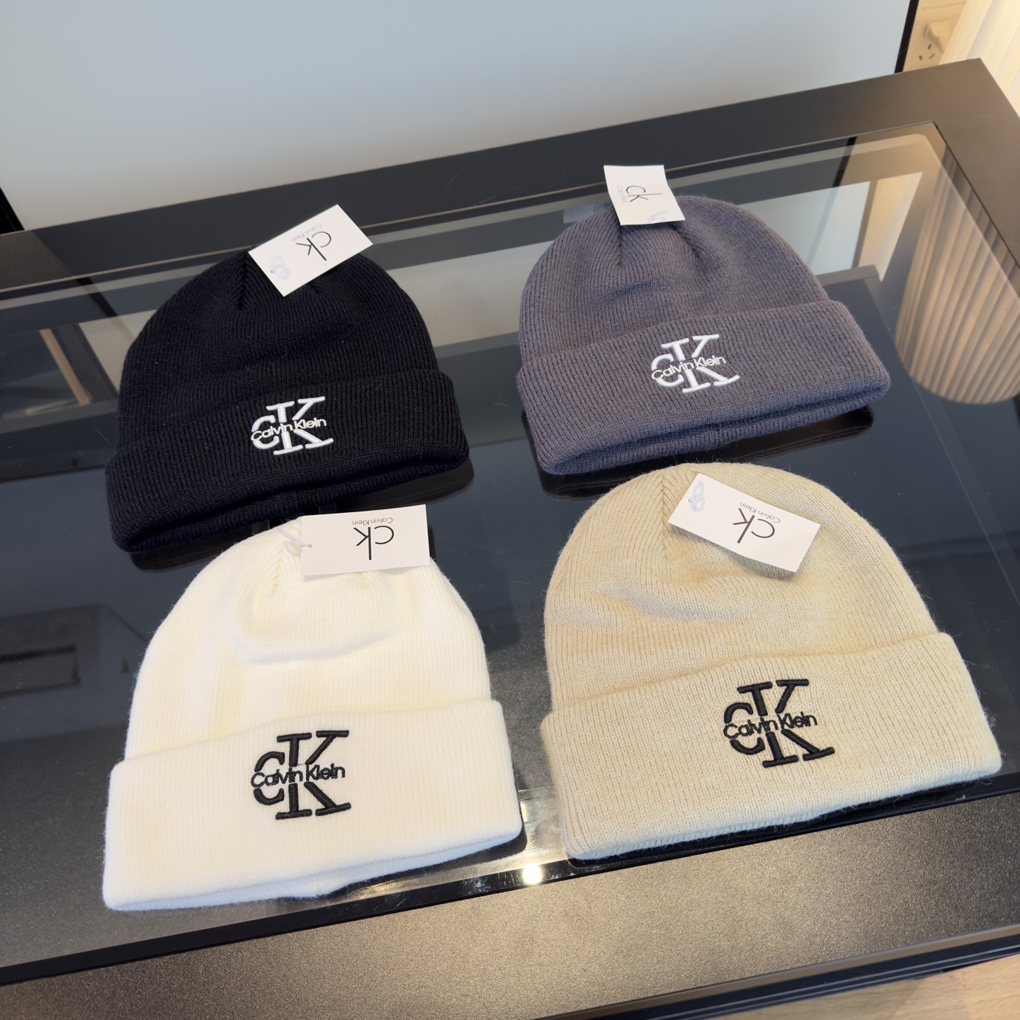 🌾CK潮牌新款毛线帽，头围57cm