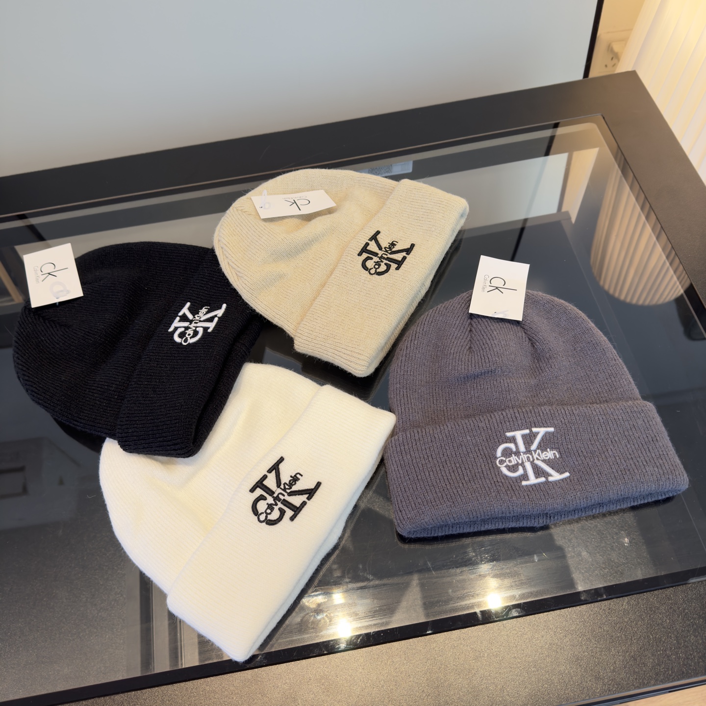 🌾CK潮牌新款毛线帽，头围57cm