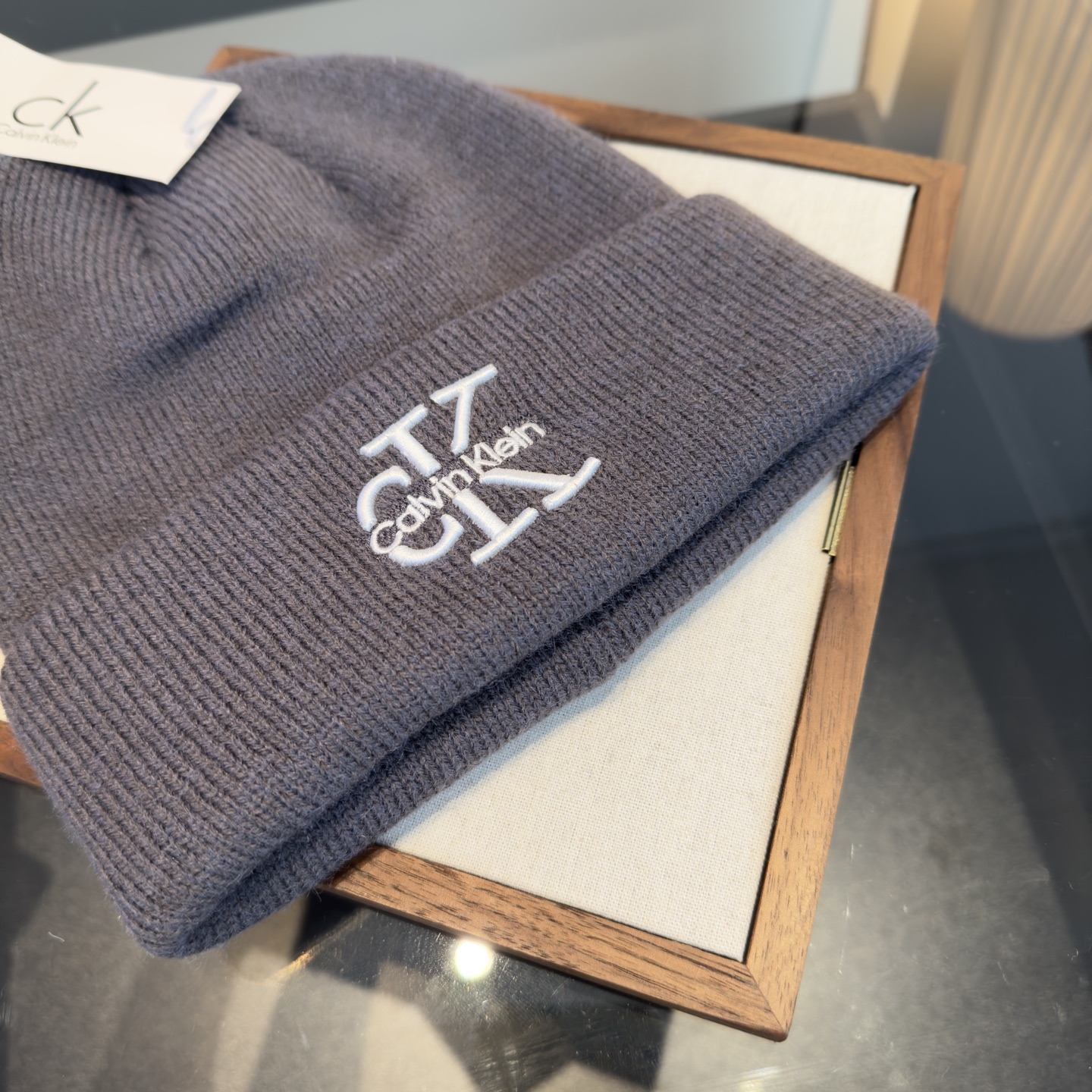 🌾CK潮牌新款毛线帽，头围57cm