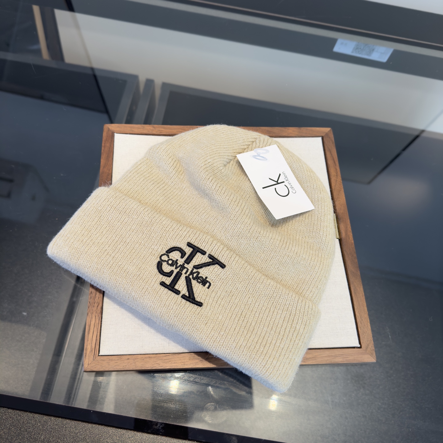 🌾CK潮牌新款毛线帽，头围57cm