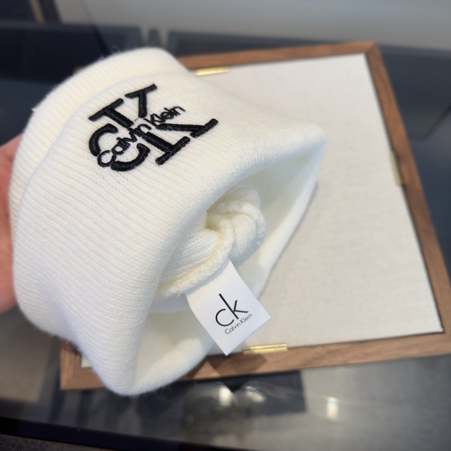 🌾CK潮牌新款毛线帽，头围57cm