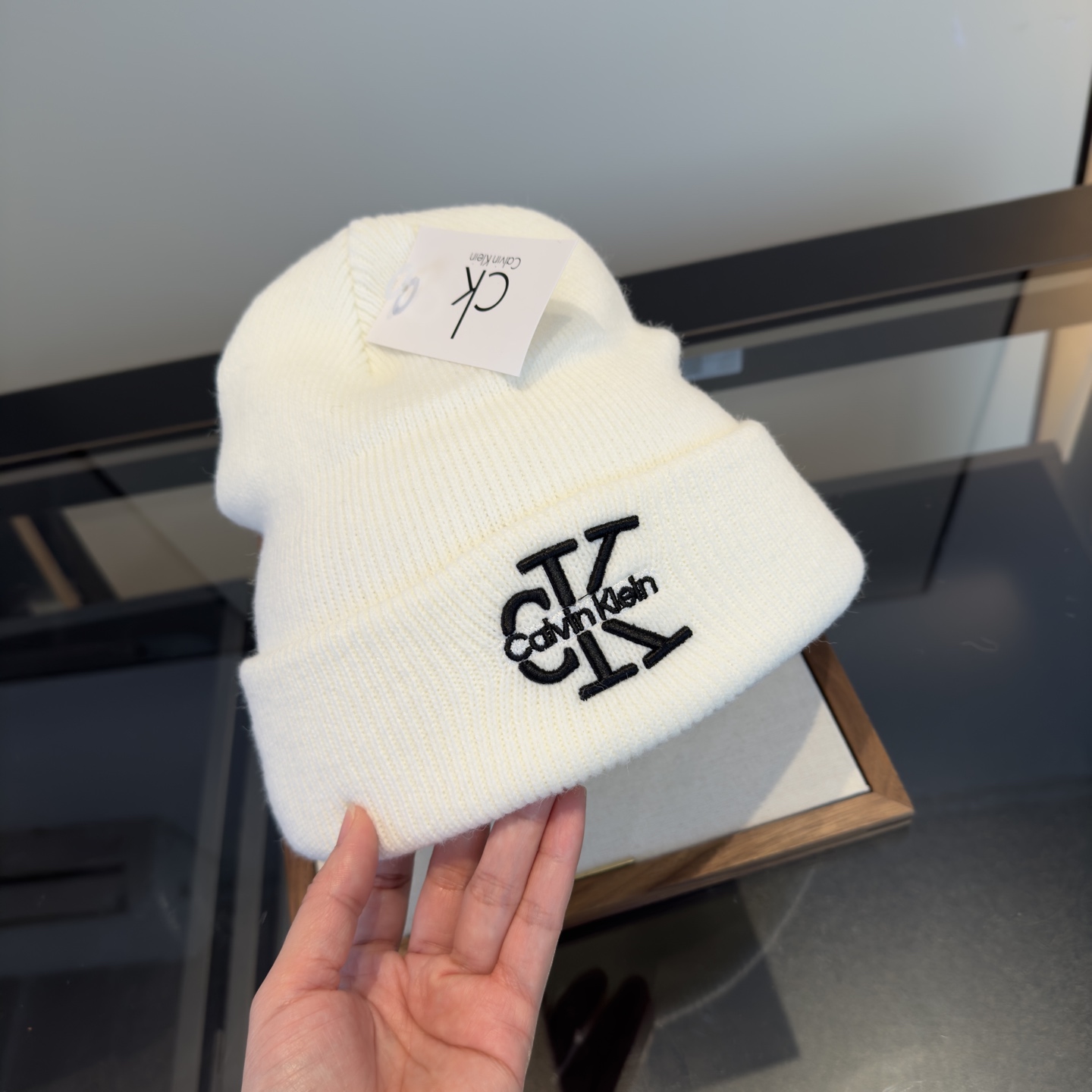 🌾CK潮牌新款毛线帽，头围57cm