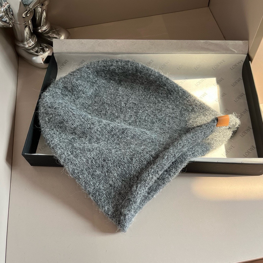 🌾LOEWE罗意威秋冬新款毛线帽，嘻哈风针织帽，男女款毛线帽 4个色