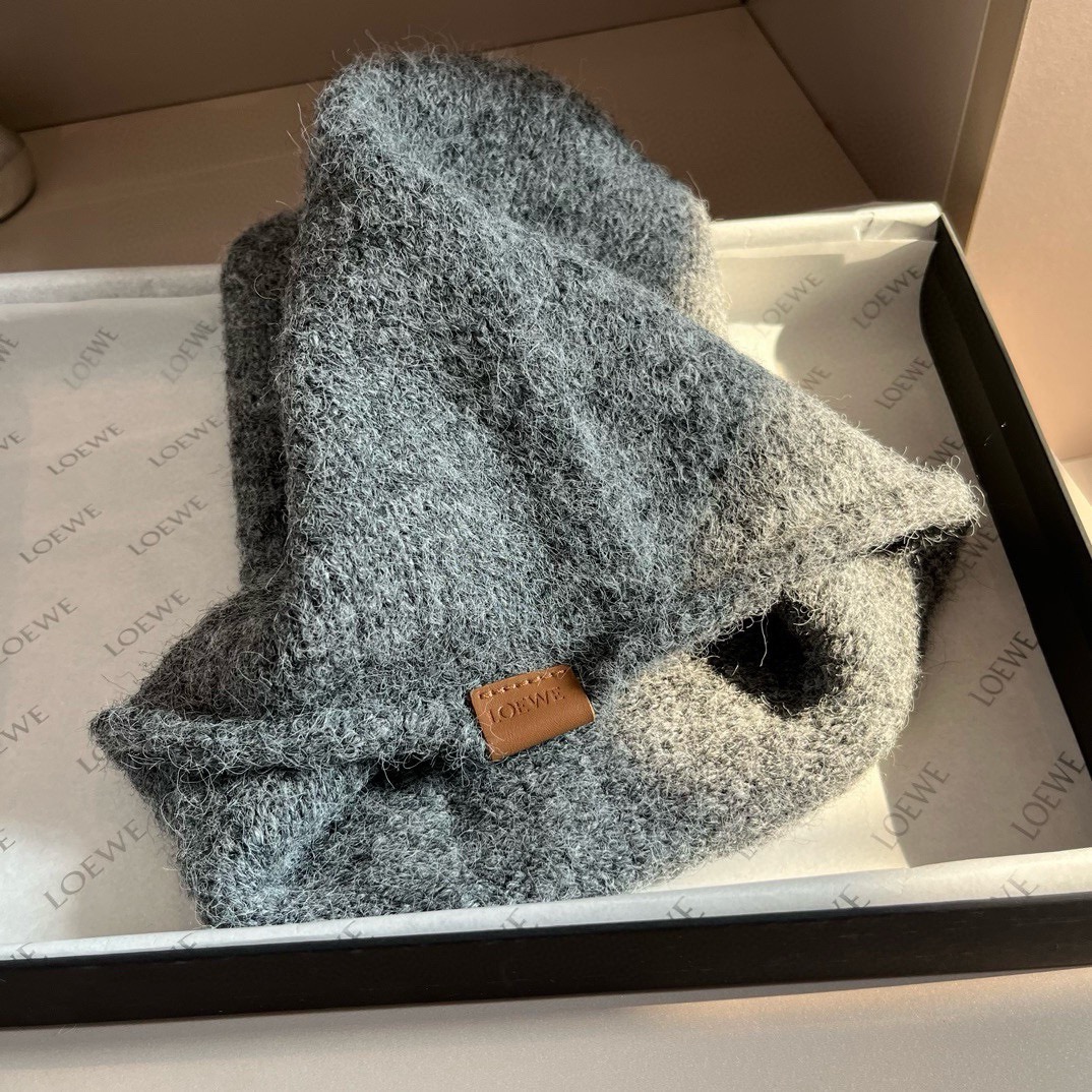 🌾LOEWE罗意威秋冬新款毛线帽，嘻哈风针织帽，男女款毛线帽 4个色