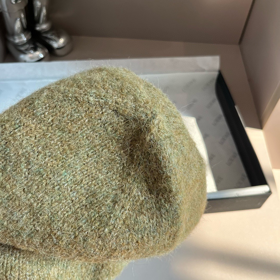 🌾LOEWE罗意威秋冬新款毛线帽，嘻哈风针织帽，男女款毛线帽 4个色
