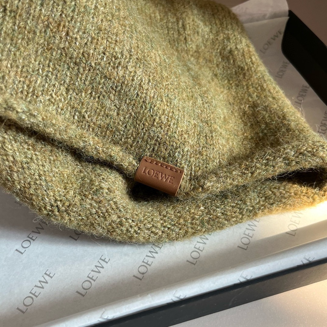 🌾LOEWE罗意威秋冬新款毛线帽，嘻哈风针织帽，男女款毛线帽 4个色