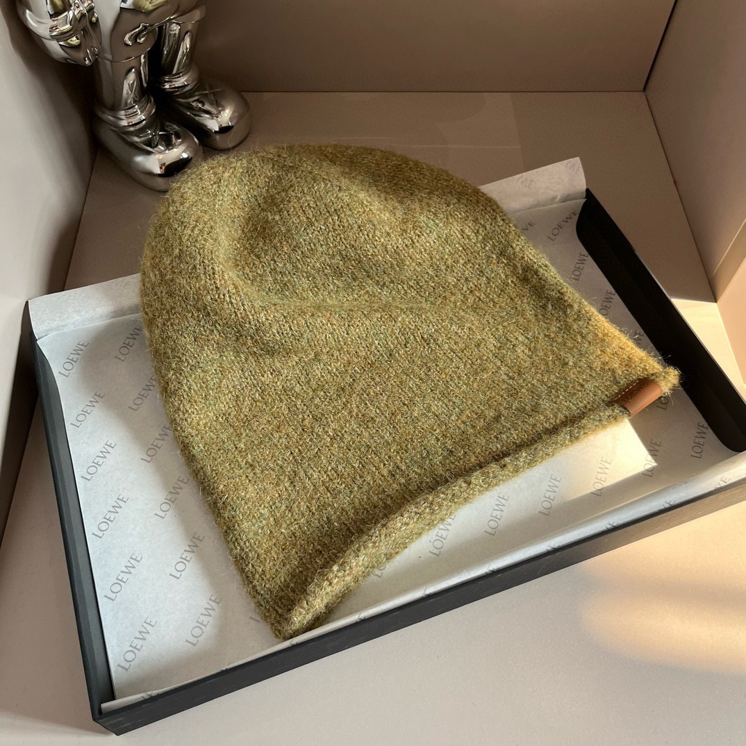 🌾LOEWE罗意威秋冬新款毛线帽，嘻哈风针织帽，男女款毛线帽 4个色