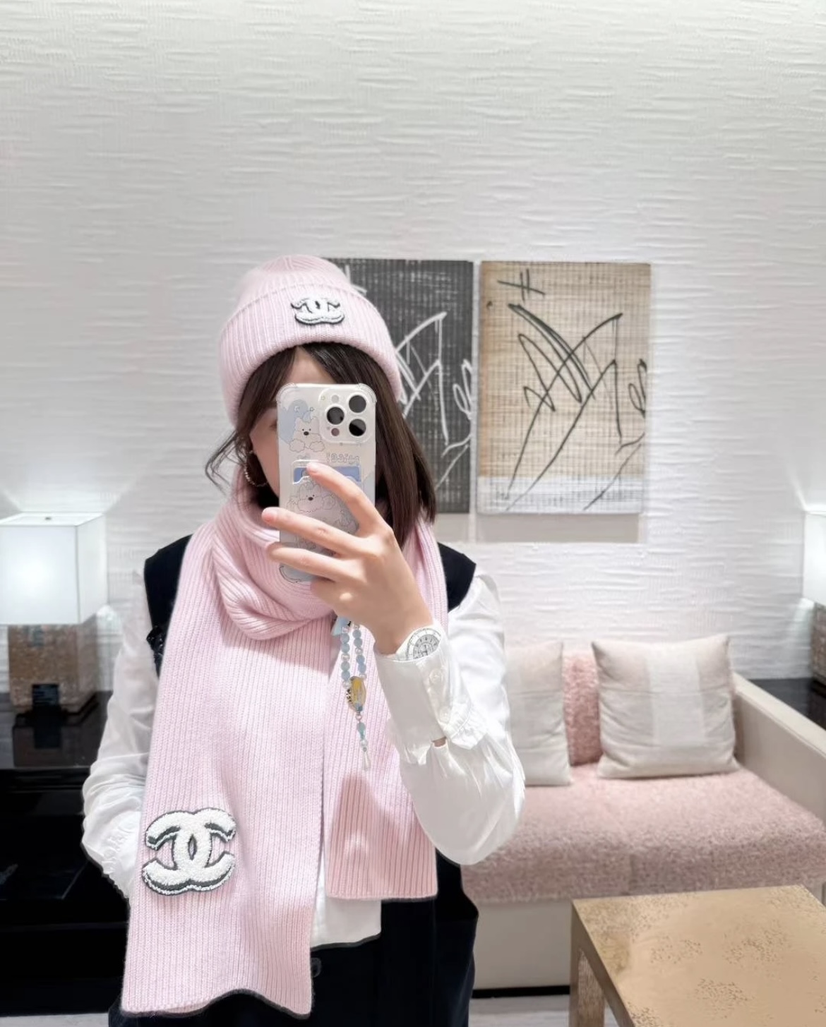 Chanel Chanel香奈儿三件套装秋冬款70%羊毛，30%兔毛