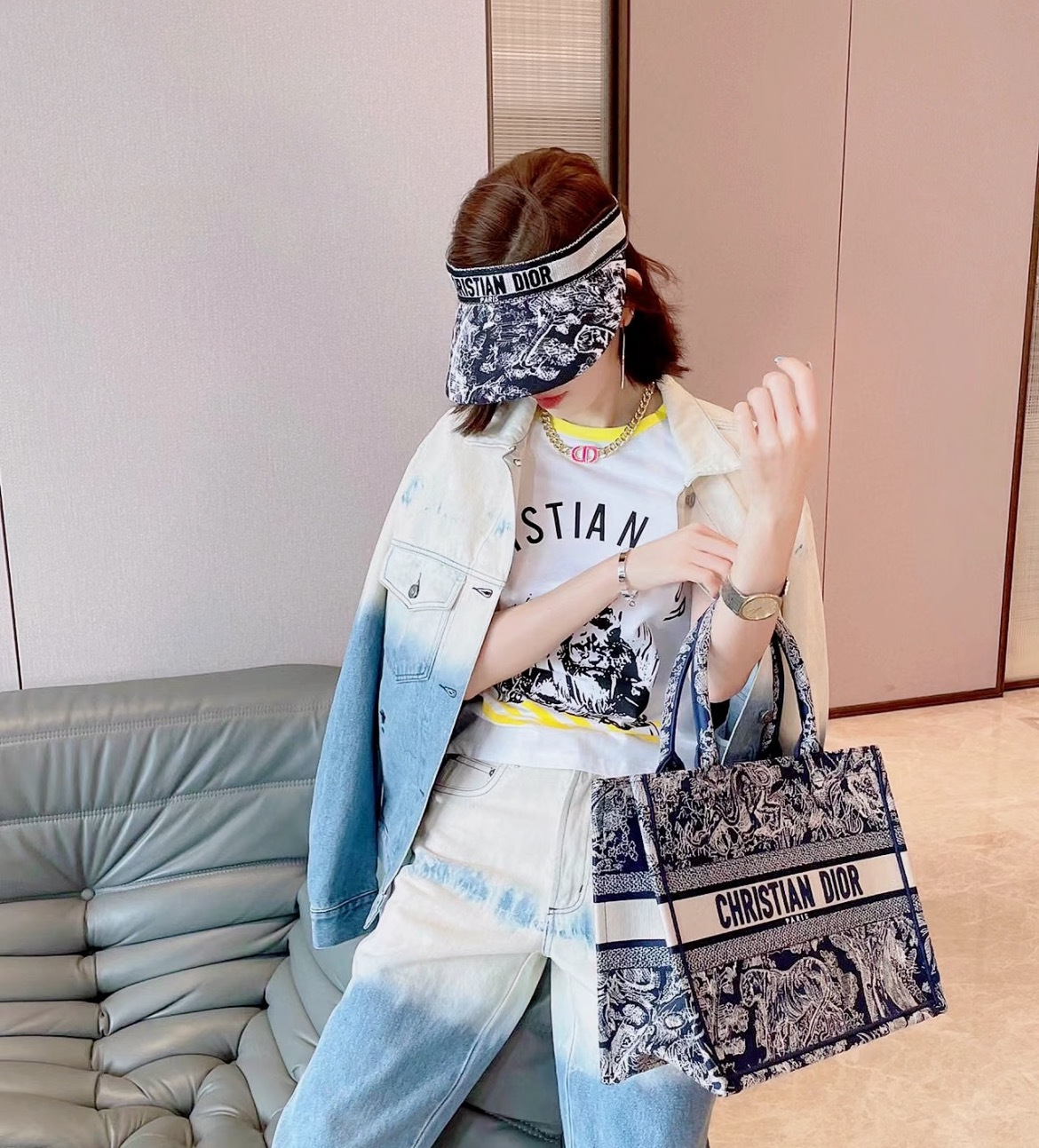 Dior Dior迪奥新款空顶遮阳帽，百搭