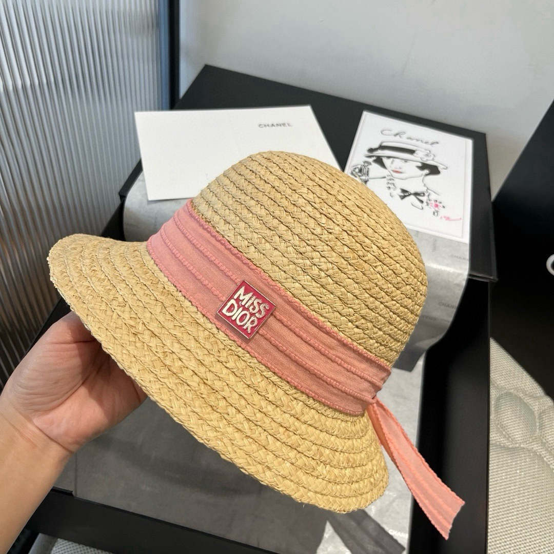 Dior Dior冬奥2025夏款礼帽，草帽，小清新 头围57cm