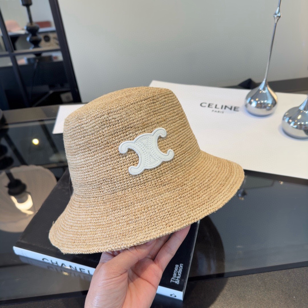 Celine Celine赛琳新款夏款礼帽，草帽，小清新 头围57cm