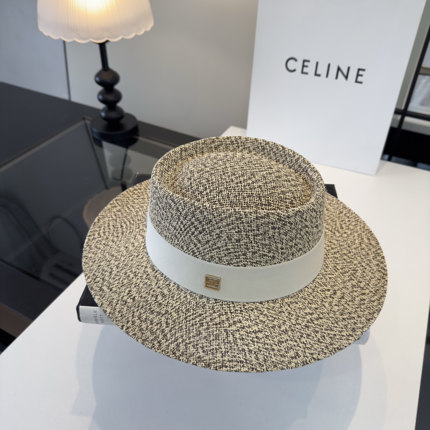 Celine Celine赛琳新款礼帽，台湾PP草帽沿，头围57cm